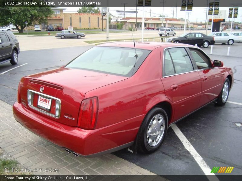 Crimson Pearl / Oatmeal 2002 Cadillac DeVille Sedan