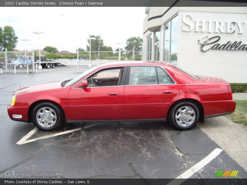 Crimson Pearl / Oatmeal 2002 Cadillac DeVille Sedan