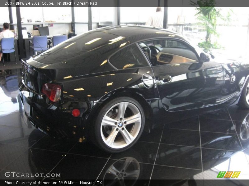 Jet Black / Dream Red 2007 BMW Z4 3.0si Coupe