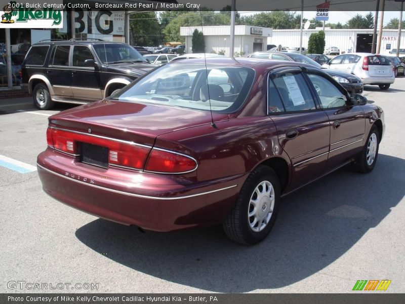 Bordeaux Red Pearl / Medium Gray 2001 Buick Century Custom