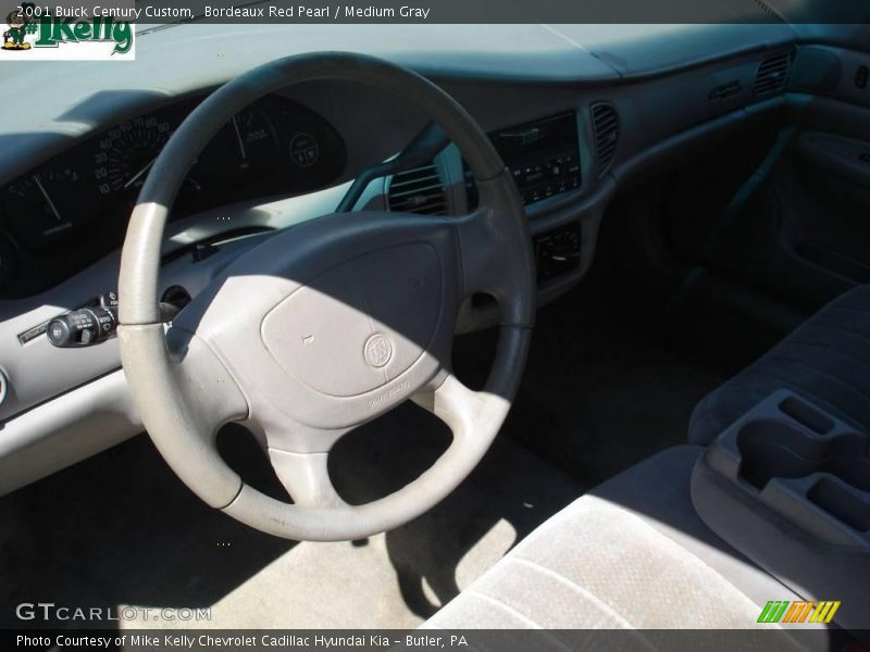 Bordeaux Red Pearl / Medium Gray 2001 Buick Century Custom
