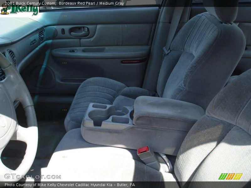 Bordeaux Red Pearl / Medium Gray 2001 Buick Century Custom