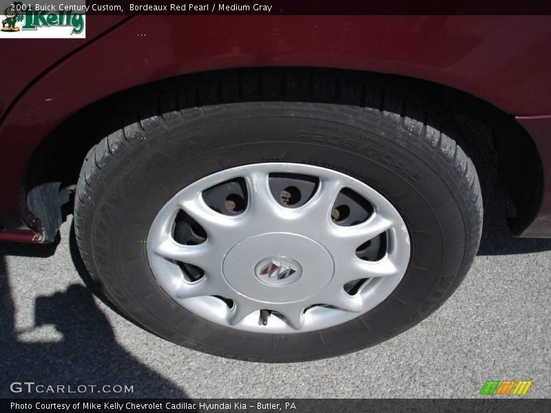 Bordeaux Red Pearl / Medium Gray 2001 Buick Century Custom