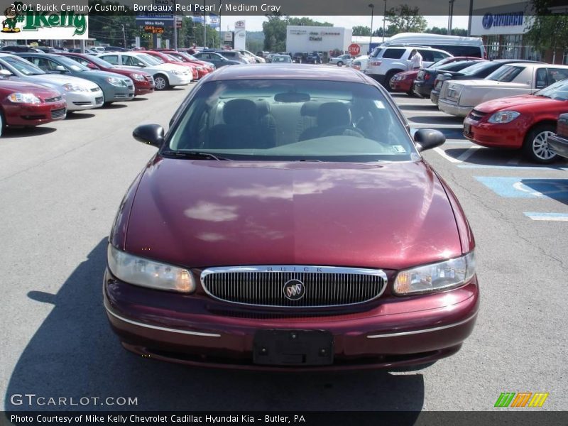 Bordeaux Red Pearl / Medium Gray 2001 Buick Century Custom