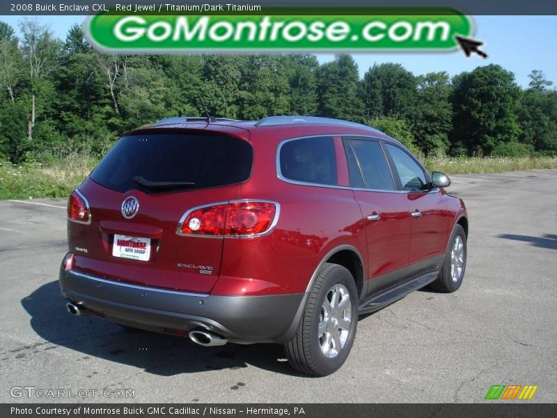 Red Jewel / Titanium/Dark Titanium 2008 Buick Enclave CXL