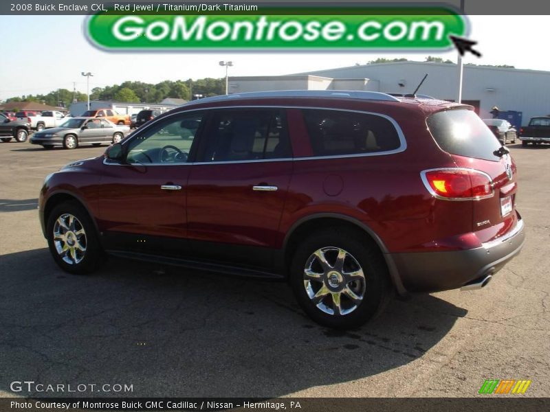 Red Jewel / Titanium/Dark Titanium 2008 Buick Enclave CXL