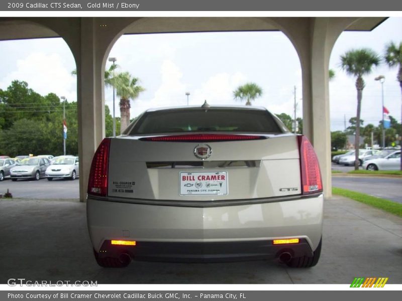 Gold Mist / Ebony 2009 Cadillac CTS Sedan