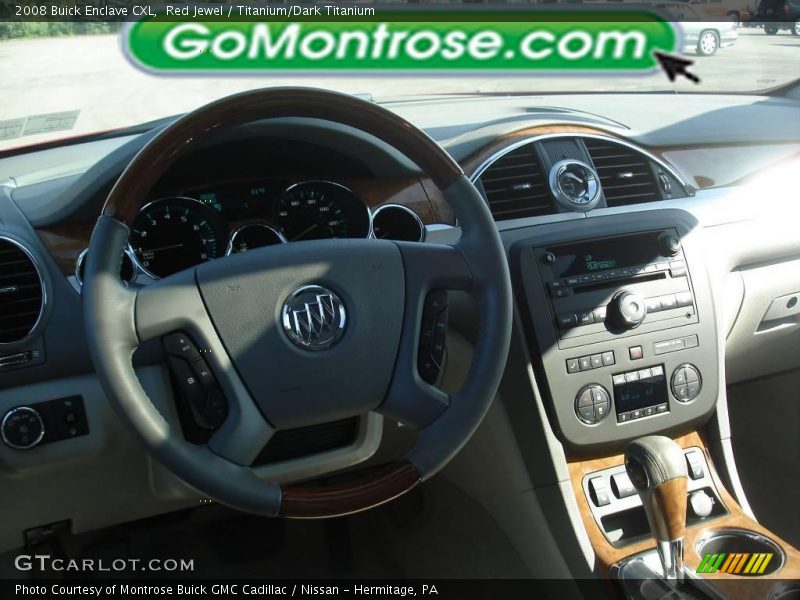 Red Jewel / Titanium/Dark Titanium 2008 Buick Enclave CXL