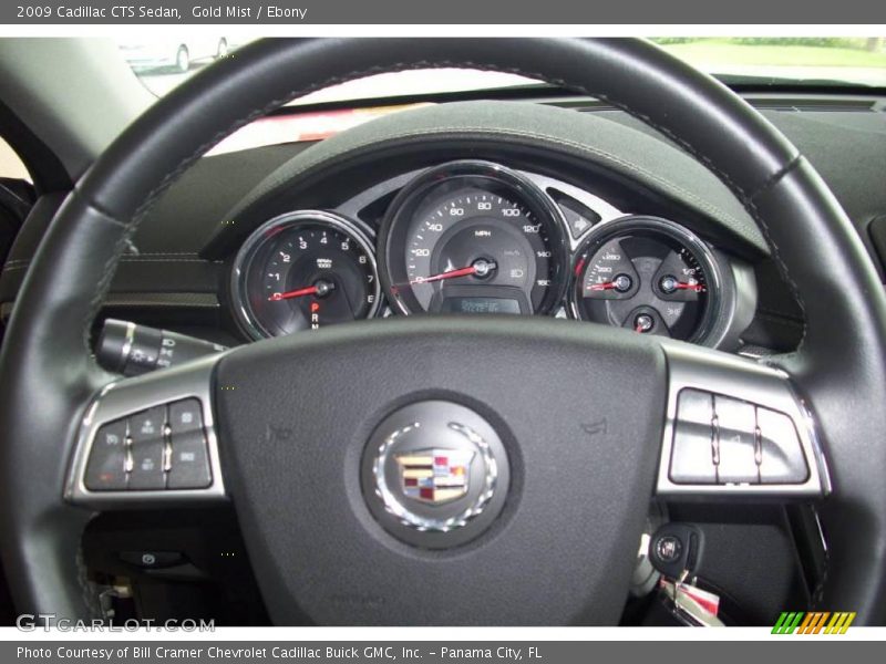 Gold Mist / Ebony 2009 Cadillac CTS Sedan
