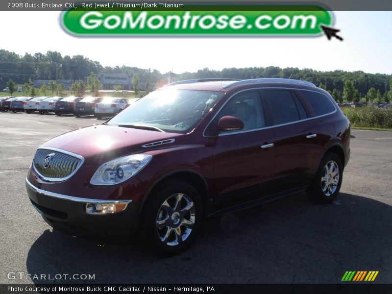 Red Jewel / Titanium/Dark Titanium 2008 Buick Enclave CXL