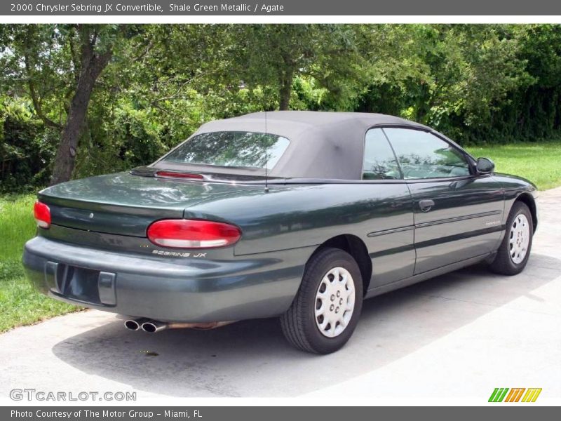 Shale Green Metallic / Agate 2000 Chrysler Sebring JX Convertible