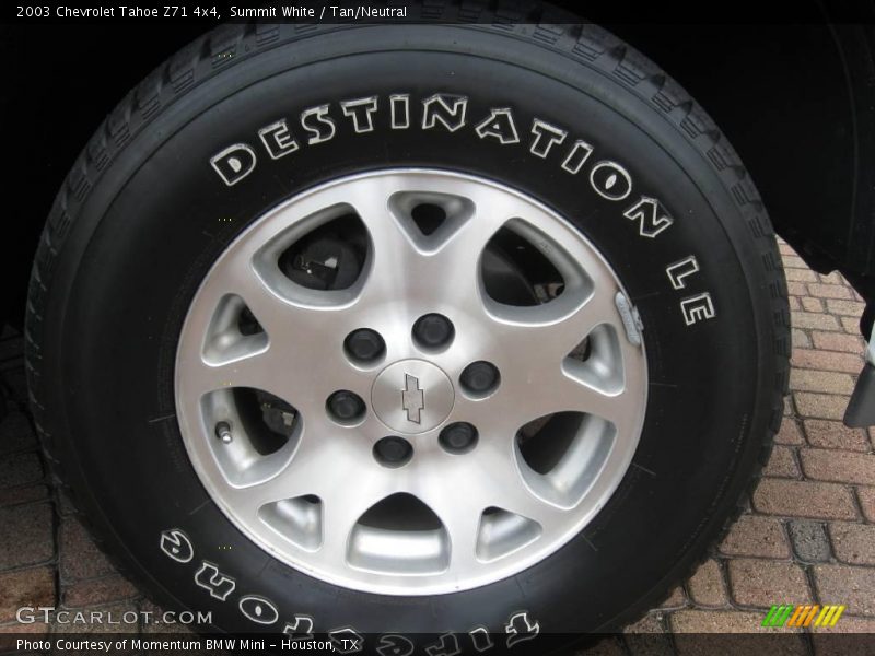 Summit White / Tan/Neutral 2003 Chevrolet Tahoe Z71 4x4