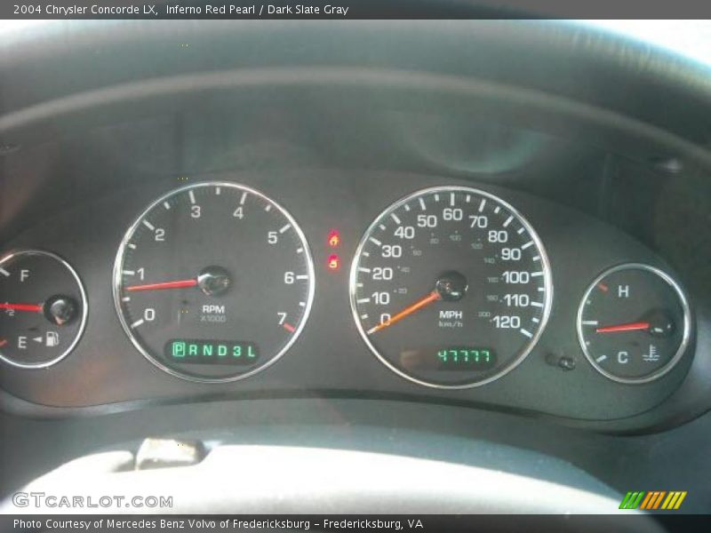 Inferno Red Pearl / Dark Slate Gray 2004 Chrysler Concorde LX