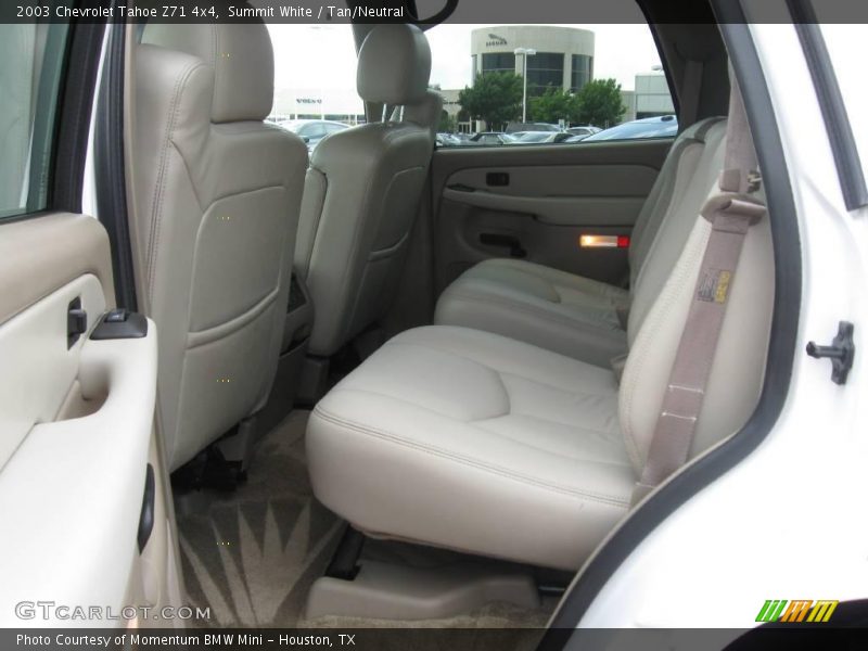 Summit White / Tan/Neutral 2003 Chevrolet Tahoe Z71 4x4