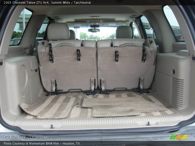 Summit White / Tan/Neutral 2003 Chevrolet Tahoe Z71 4x4