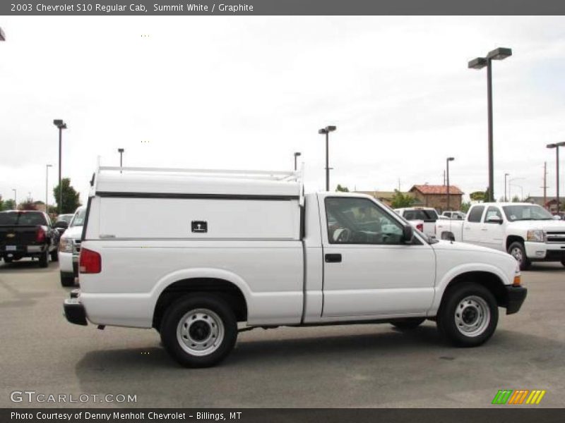 Summit White / Graphite 2003 Chevrolet S10 Regular Cab