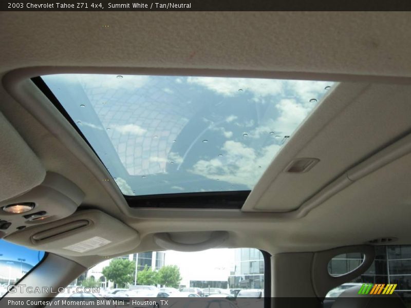 Summit White / Tan/Neutral 2003 Chevrolet Tahoe Z71 4x4