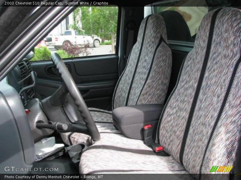 Summit White / Graphite 2003 Chevrolet S10 Regular Cab