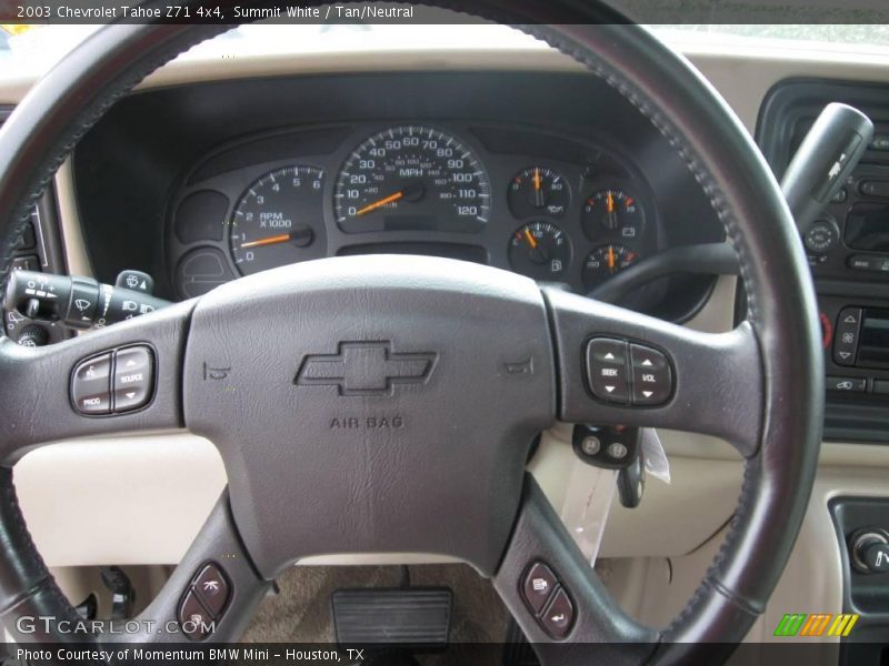 Summit White / Tan/Neutral 2003 Chevrolet Tahoe Z71 4x4