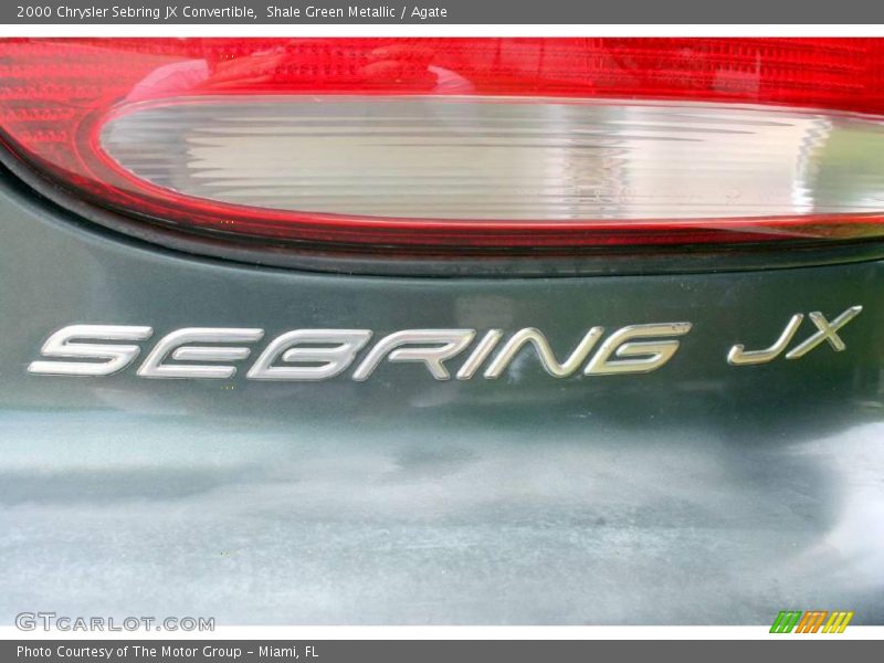 Shale Green Metallic / Agate 2000 Chrysler Sebring JX Convertible