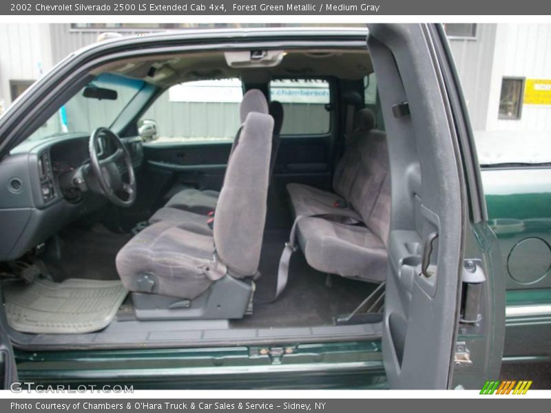 Forest Green Metallic / Medium Gray 2002 Chevrolet Silverado 2500 LS Extended Cab 4x4