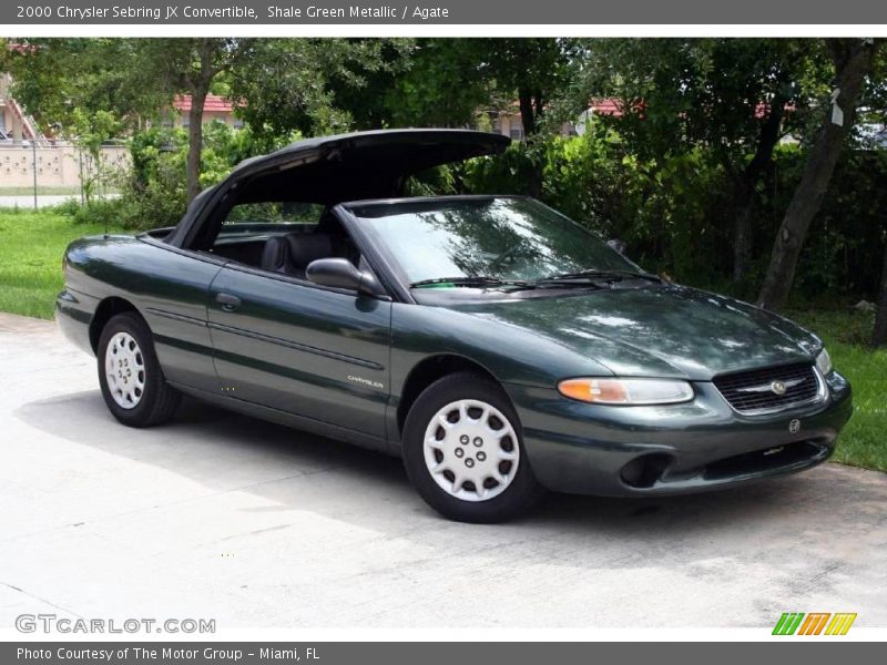 Shale Green Metallic / Agate 2000 Chrysler Sebring JX Convertible
