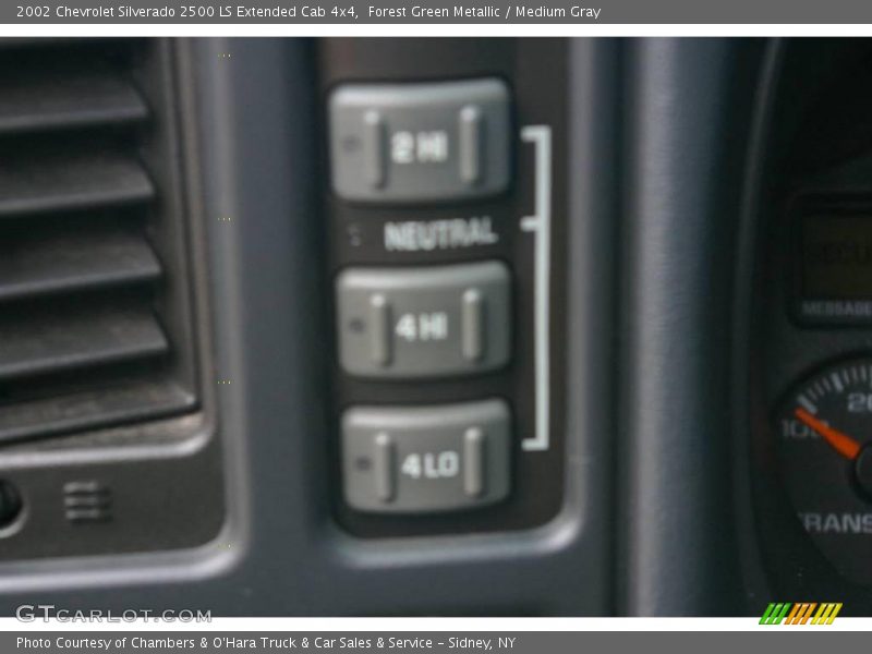 Forest Green Metallic / Medium Gray 2002 Chevrolet Silverado 2500 LS Extended Cab 4x4