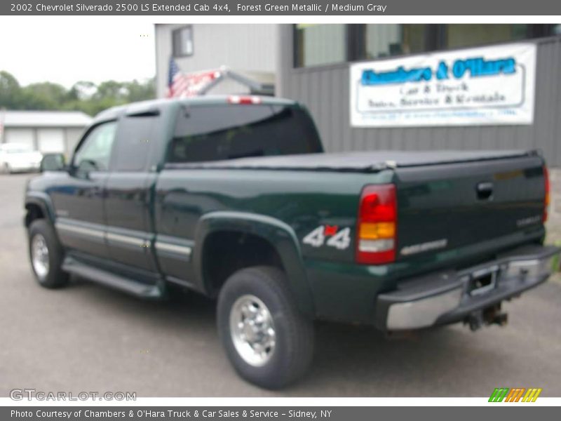 Forest Green Metallic / Medium Gray 2002 Chevrolet Silverado 2500 LS Extended Cab 4x4
