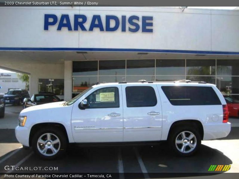 Summit White / Ebony 2009 Chevrolet Suburban LTZ