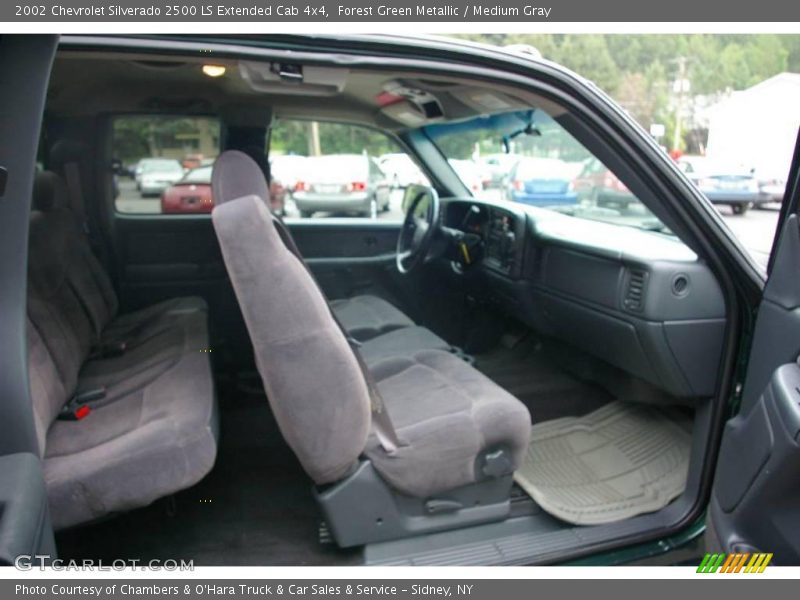 Forest Green Metallic / Medium Gray 2002 Chevrolet Silverado 2500 LS Extended Cab 4x4