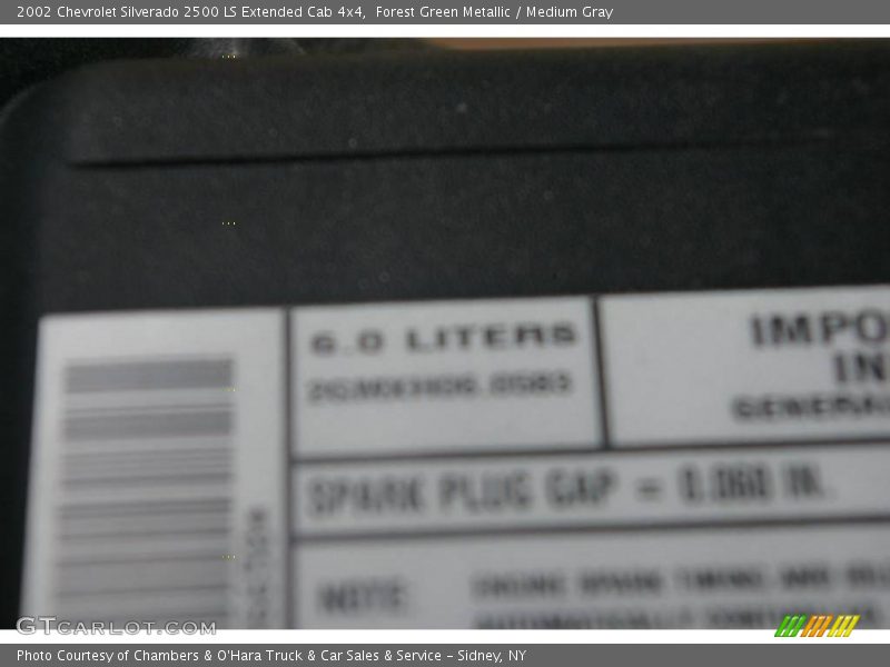 Forest Green Metallic / Medium Gray 2002 Chevrolet Silverado 2500 LS Extended Cab 4x4