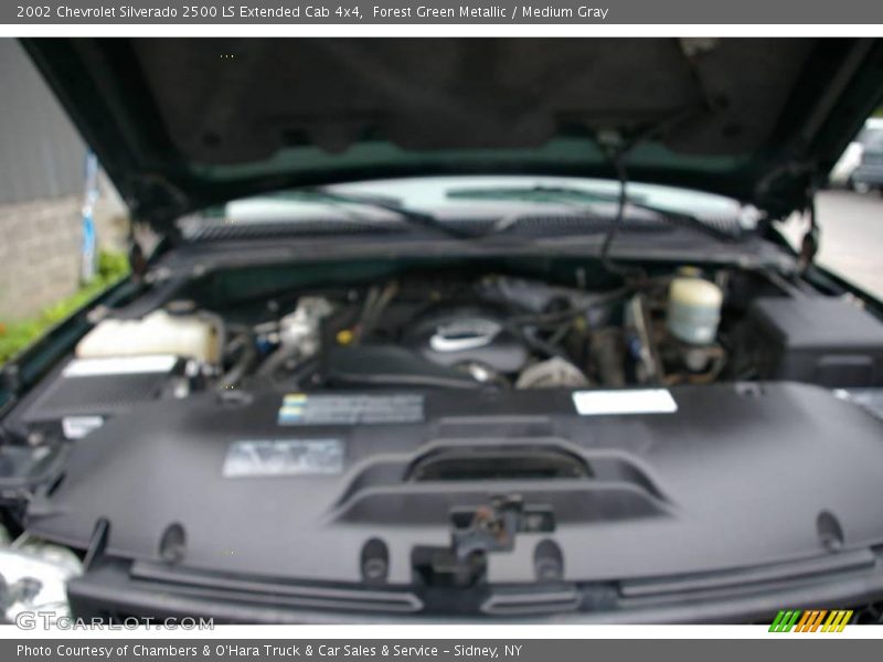 Forest Green Metallic / Medium Gray 2002 Chevrolet Silverado 2500 LS Extended Cab 4x4