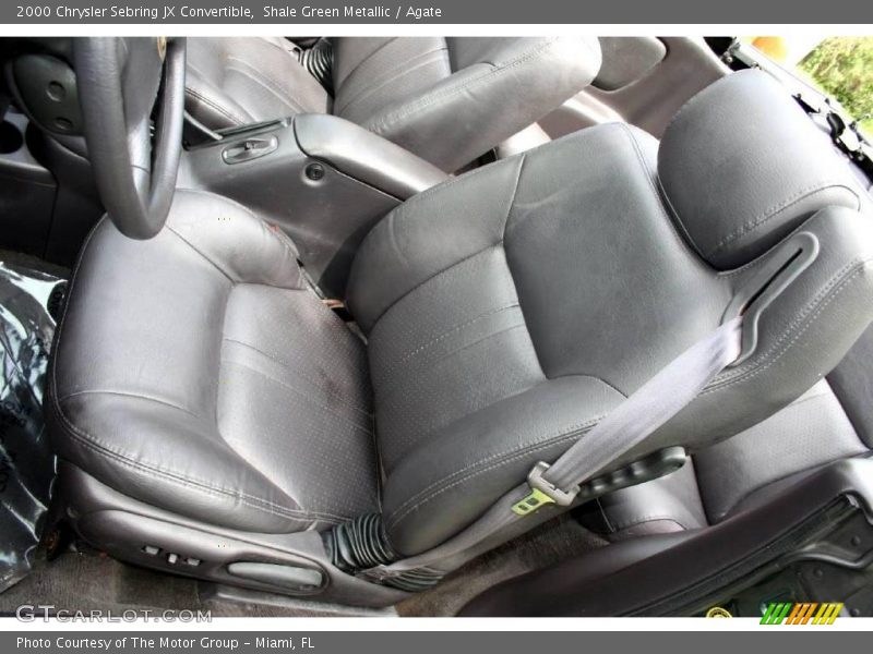 Shale Green Metallic / Agate 2000 Chrysler Sebring JX Convertible