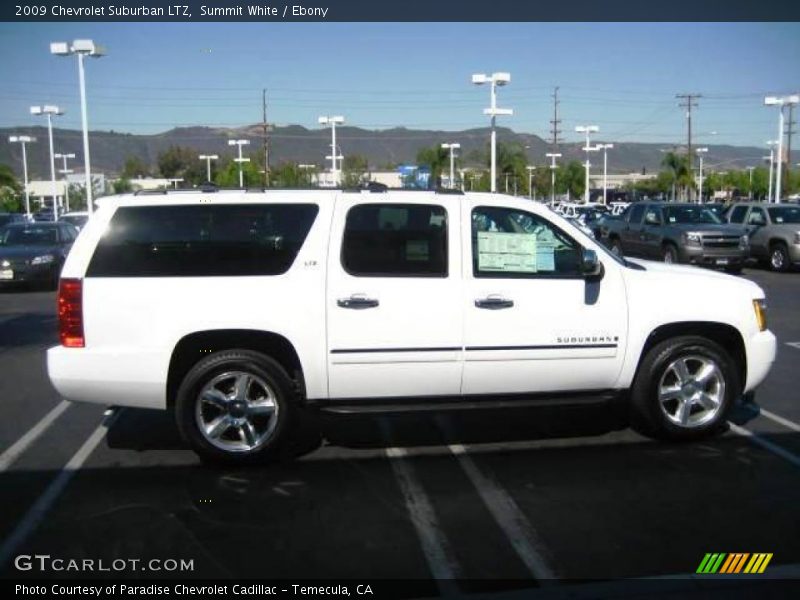 Summit White / Ebony 2009 Chevrolet Suburban LTZ