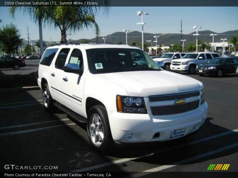 Summit White / Ebony 2009 Chevrolet Suburban LTZ
