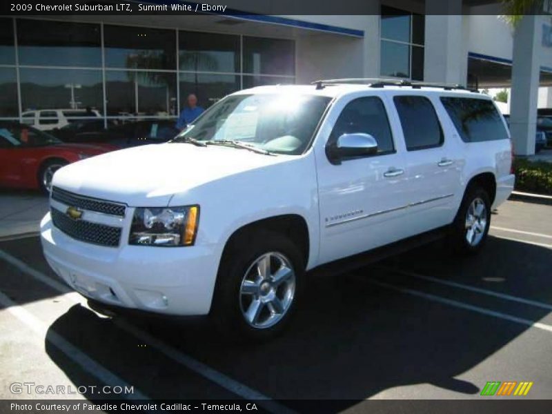 Summit White / Ebony 2009 Chevrolet Suburban LTZ