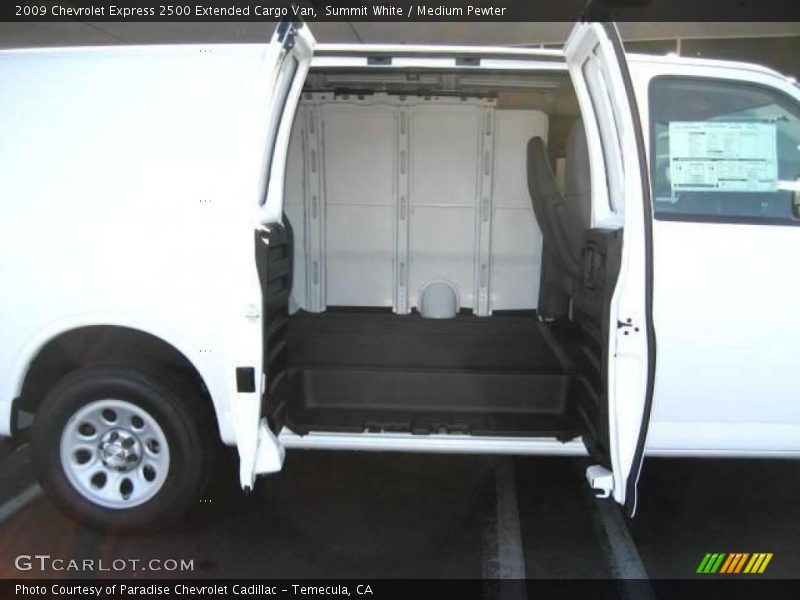 Summit White / Medium Pewter 2009 Chevrolet Express 2500 Extended Cargo Van