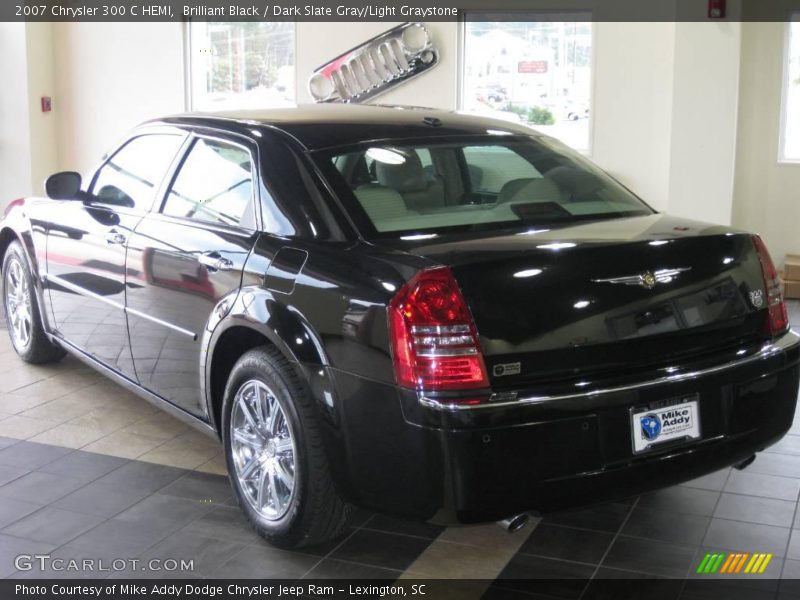 Brilliant Black / Dark Slate Gray/Light Graystone 2007 Chrysler 300 C HEMI