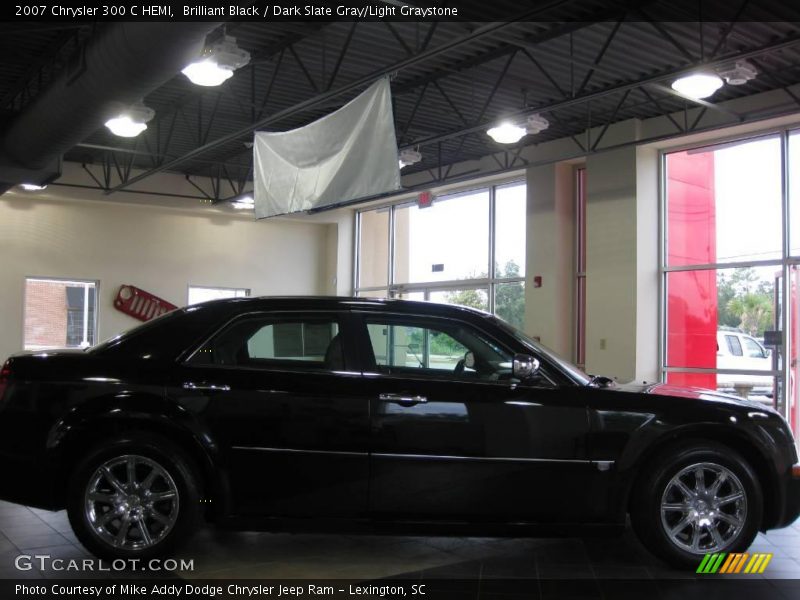 Brilliant Black / Dark Slate Gray/Light Graystone 2007 Chrysler 300 C HEMI
