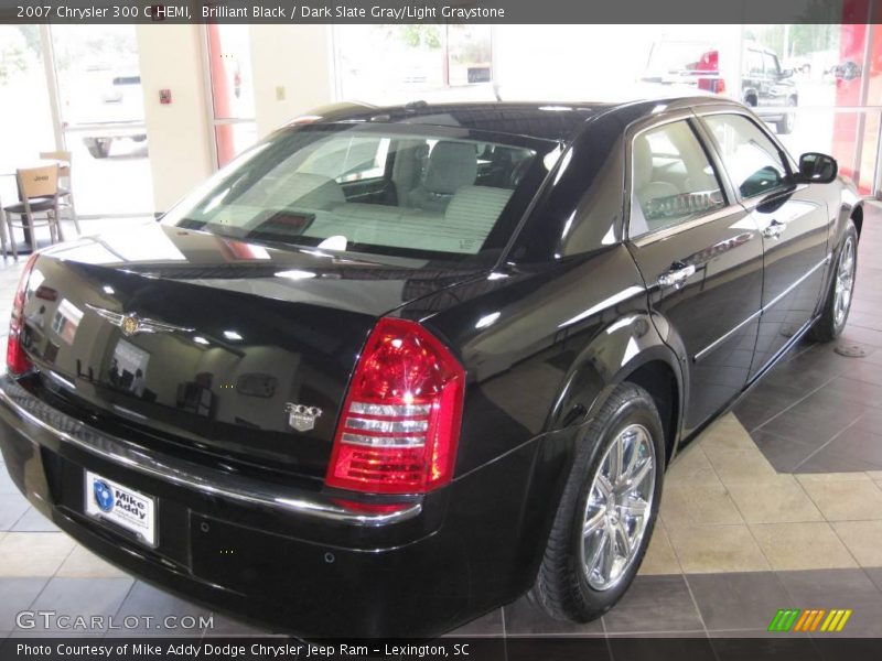 Brilliant Black / Dark Slate Gray/Light Graystone 2007 Chrysler 300 C HEMI