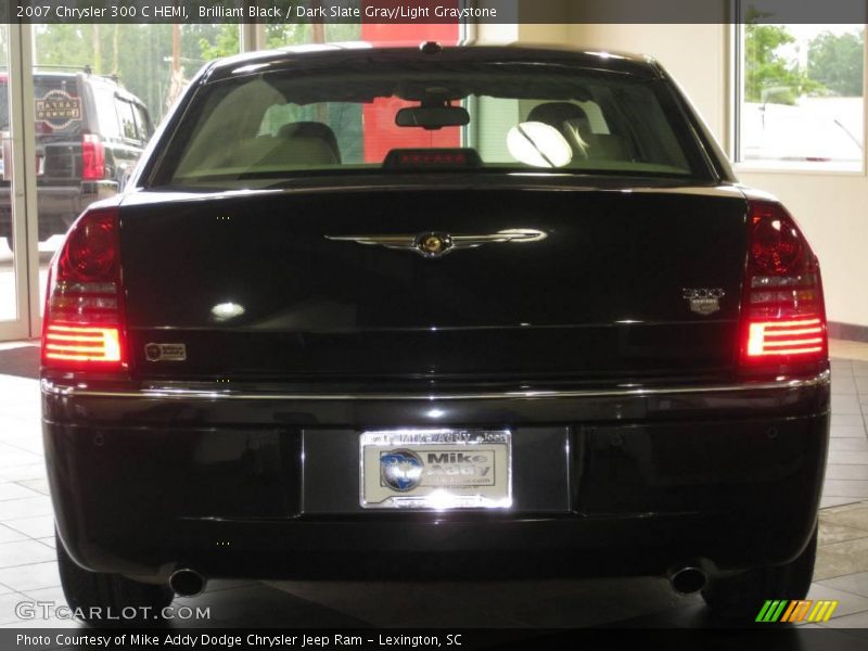 Brilliant Black / Dark Slate Gray/Light Graystone 2007 Chrysler 300 C HEMI