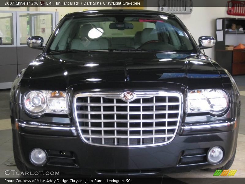 Brilliant Black / Dark Slate Gray/Light Graystone 2007 Chrysler 300 C HEMI