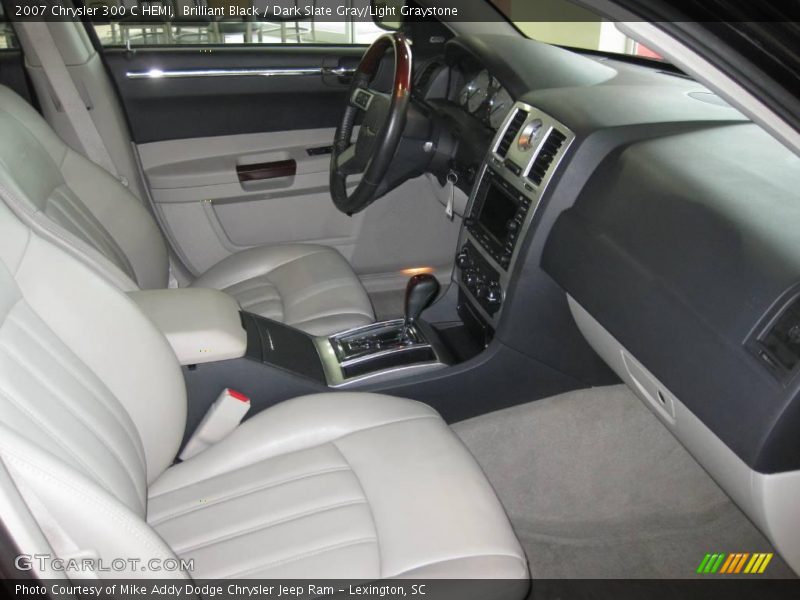 Brilliant Black / Dark Slate Gray/Light Graystone 2007 Chrysler 300 C HEMI