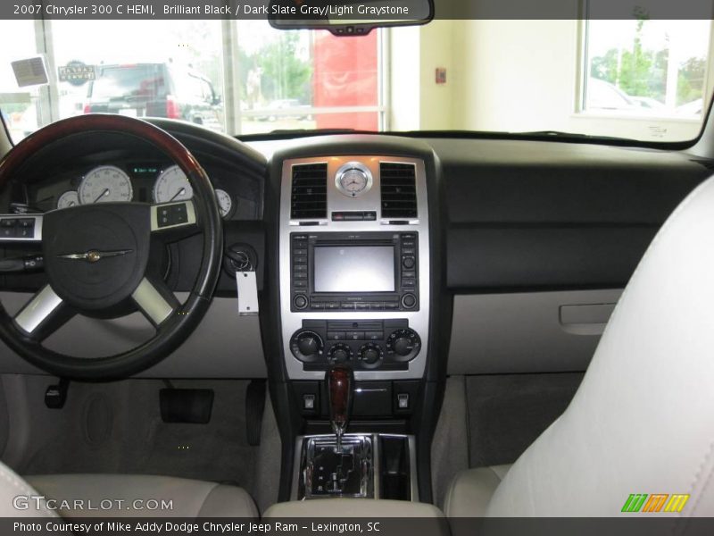 Brilliant Black / Dark Slate Gray/Light Graystone 2007 Chrysler 300 C HEMI