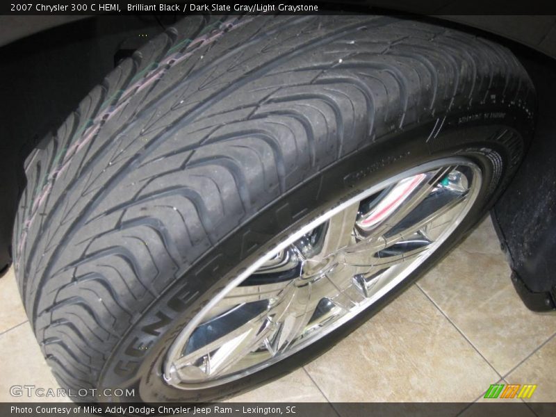 Brilliant Black / Dark Slate Gray/Light Graystone 2007 Chrysler 300 C HEMI
