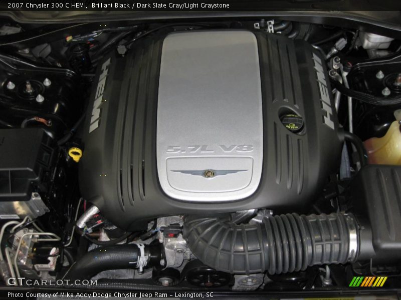 Brilliant Black / Dark Slate Gray/Light Graystone 2007 Chrysler 300 C HEMI