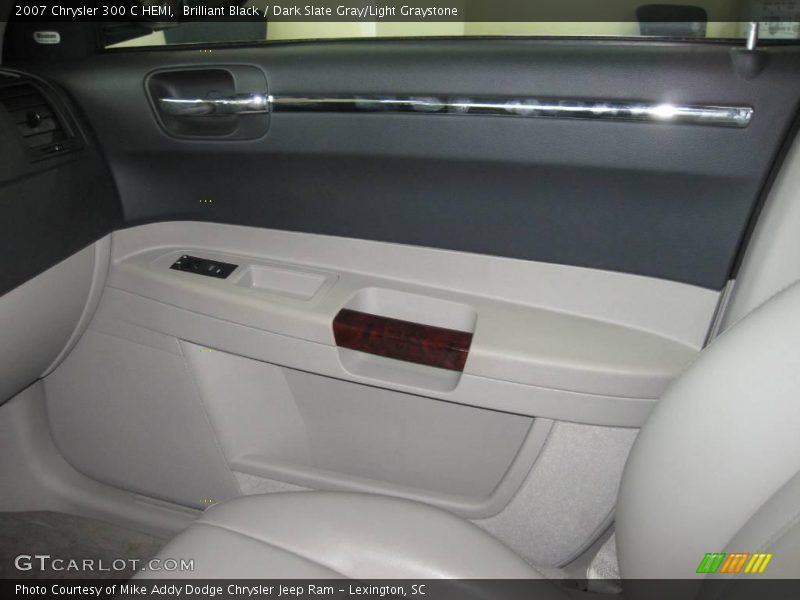 Brilliant Black / Dark Slate Gray/Light Graystone 2007 Chrysler 300 C HEMI