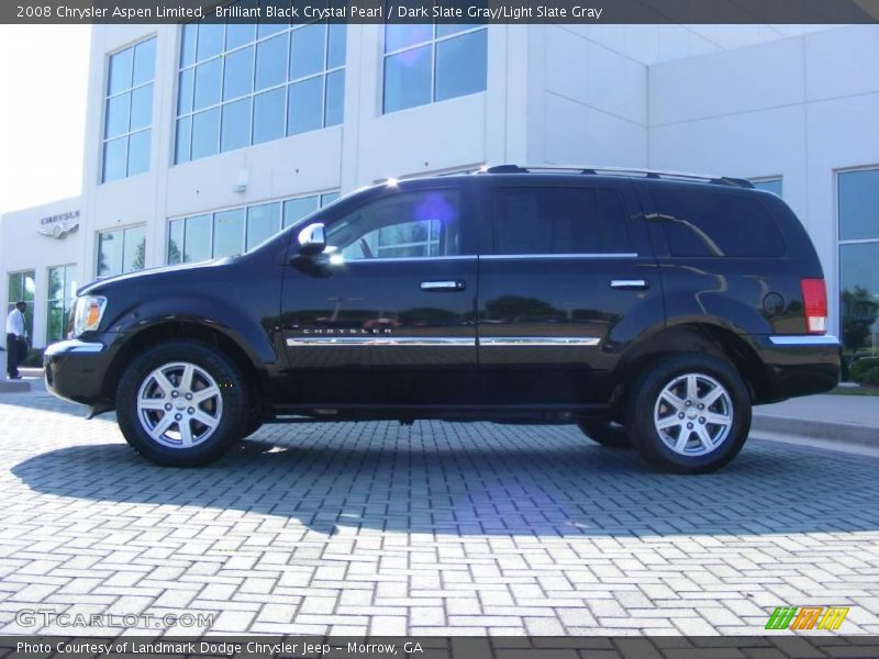 Brilliant Black Crystal Pearl / Dark Slate Gray/Light Slate Gray 2008 Chrysler Aspen Limited