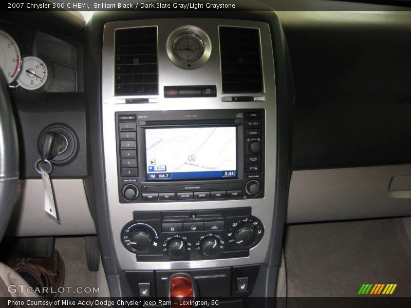 Brilliant Black / Dark Slate Gray/Light Graystone 2007 Chrysler 300 C HEMI