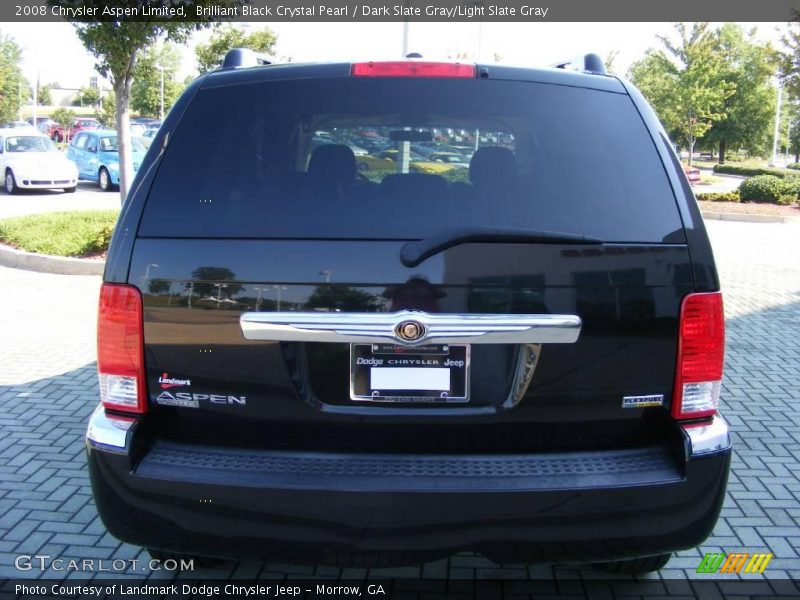 Brilliant Black Crystal Pearl / Dark Slate Gray/Light Slate Gray 2008 Chrysler Aspen Limited